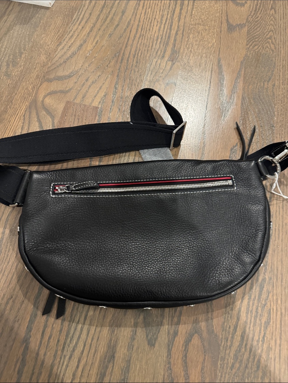 Hammitt Charles L Black Leather Crossbody Sling Bag NWT - Picture 6 of 9